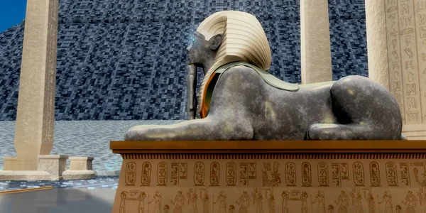 Ägyptische Sphinx-Statue — Stockfoto