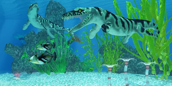 Dakosaurus Marine Habitat — Stock Photo, Image