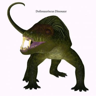 Doliosauriscus dinozor beyaz