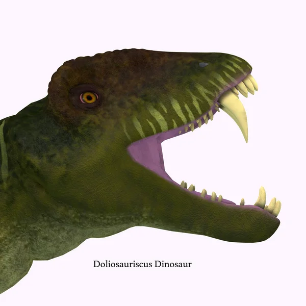 Doliosauriscus dinozor kafası — Stok fotoğraf