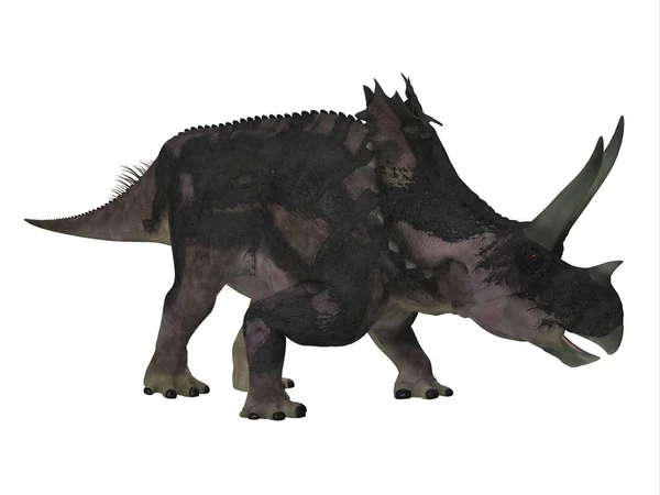 Agujaceratops 공룡 사이드 프로 파일 — 스톡 사진