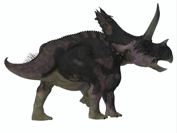 Agujaceratops Var Växtätande Ceratopsider Som Levde Texas Usa Kritaperioden — Stockfoto