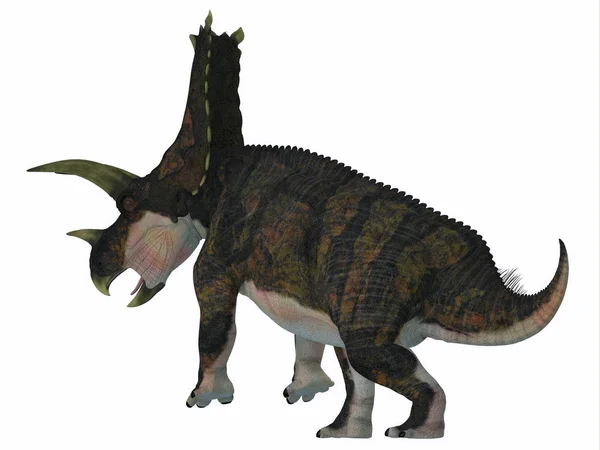 Bravoceratops Texas Abd Kretase Döneminde Yaşamış Bir Otçul Ceratopsian Dinozordu — Stok fotoğraf
