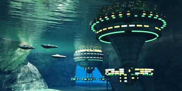 Grotte Alien sous-marine — Photo