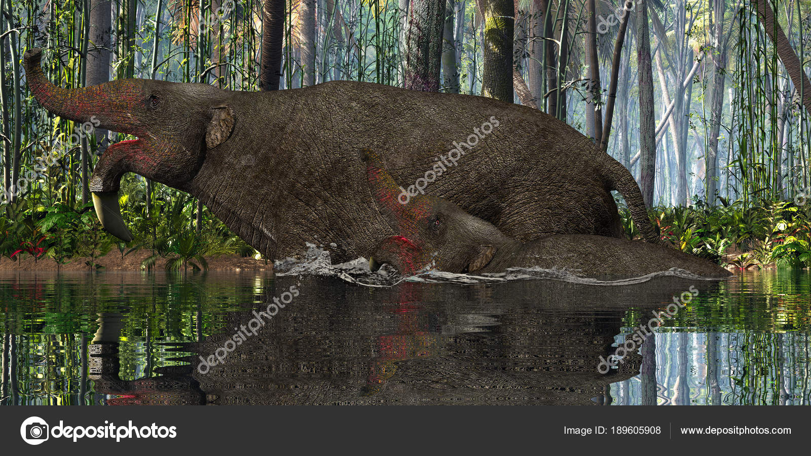 The Deinotherium was an extinct mammal that lived during the Miocene era  and is related to