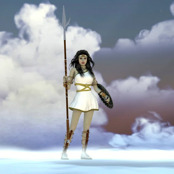 Athena grekisk gudinna — Stockfoto