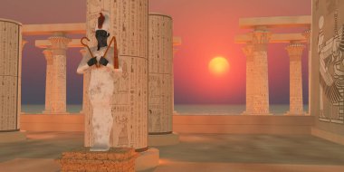 Osiris Tanrı Heykeli