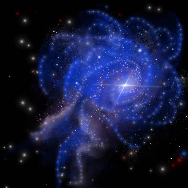 Галактика звездного света в космосе — стоковое фото