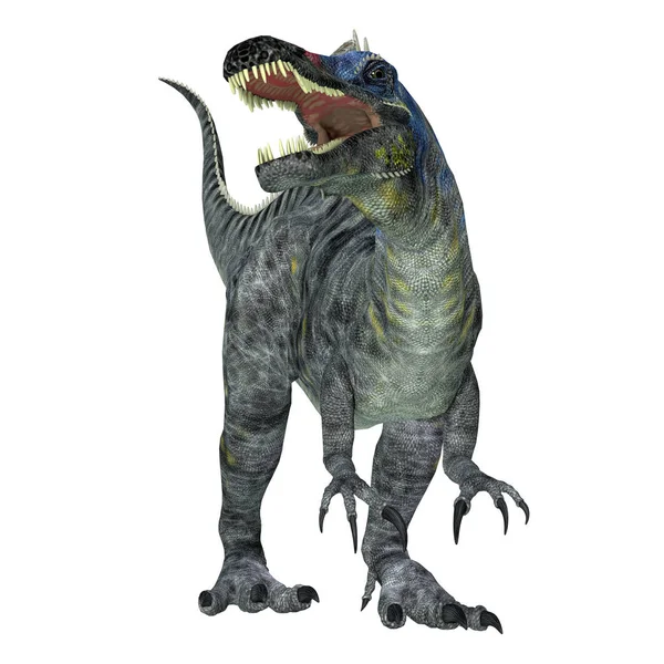 苏赫米目恐龙 Suchomimus 是生活在非洲白垩纪尼日尔的一种食肉恐龙 — 图库照片