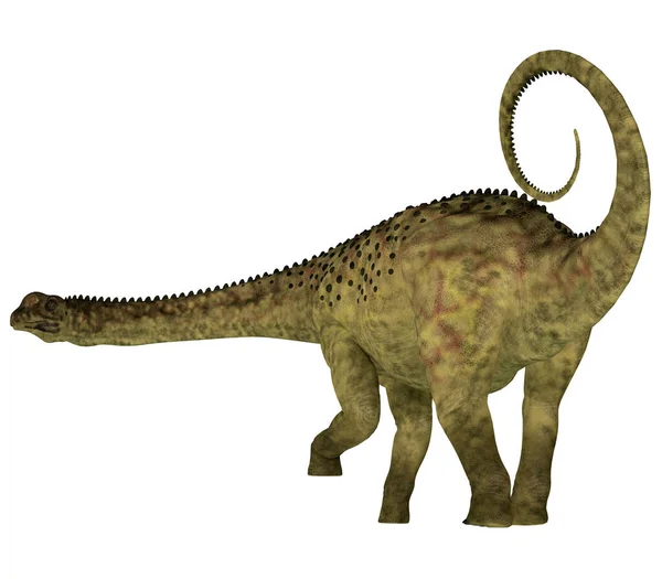 乌伯拉巴蒂坦 Uberabatitan 是一种生活在巴西白垩纪的食草黑龙类恐龙 — 图库照片