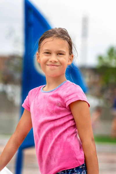 Girl at a Playground — Stock Photo, Image