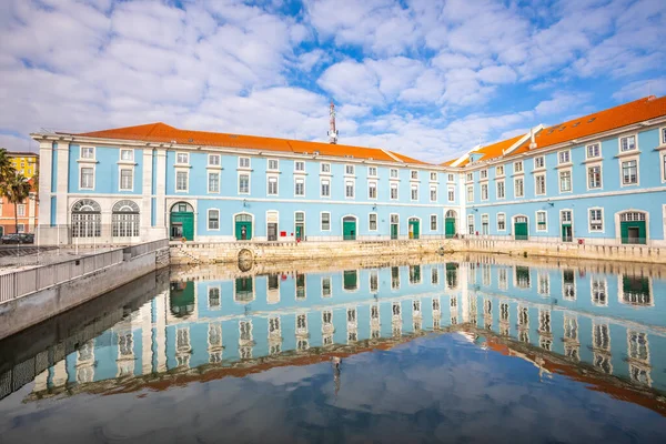 Lisbon Och Portugal Januari 2019 Historisk Palats Med Spegling Vatten — Stockfoto