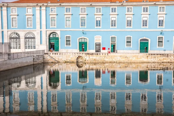 Lisbon Och Portugal Januari 2019 Historisk Palats Med Spegling Vatten — Stockfoto