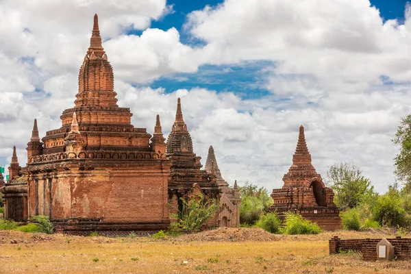 Temple Pagode Bouddhiste Bagan Myanmar Maison Grande Dense Concentration Religion — Photo