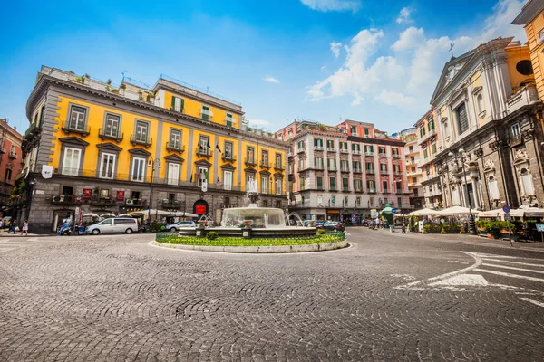 Naples Italie Août 2015 Place Naples Dans Centre Historique Ville — Photo