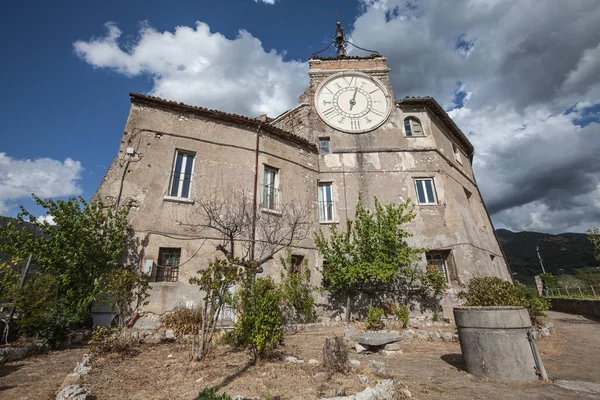 Subiaco Italien September 2017 Vakttornsbyggnaden Rocca Abbaziale Även Kallad Rocca — Stockfoto