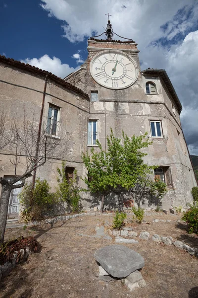 Subiaco Italien September 2017 Vakttornsbyggnaden Rocca Abbaziale Även Kallad Rocca — Stockfoto