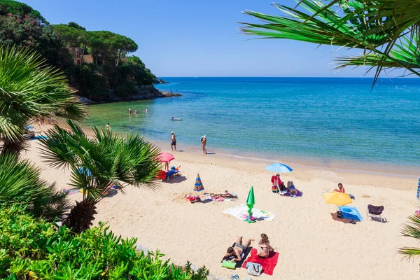 Isla Elba Italia Junio 2016 Playa Celestial Costa Isla Elba — Foto de Stock