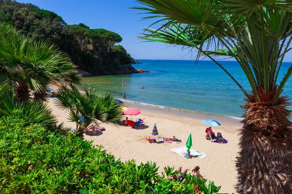 Isla Elba Italia Junio 2016 Playa Celestial Costa Isla Elba — Foto de Stock