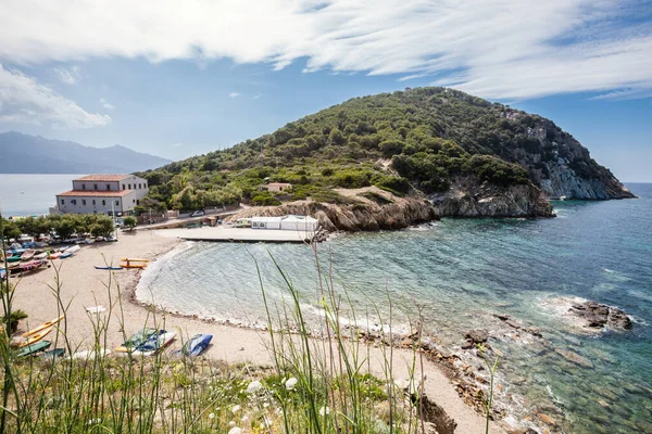 Playa Mar Enfola Isla Elba Italia Toscana Vista Aérea Del — Foto de Stock