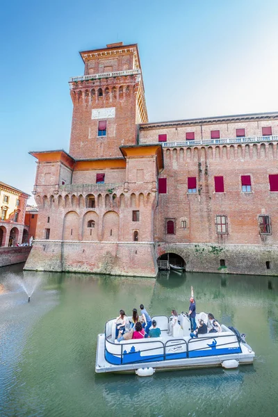 Ferrara Italia Abril 2018 Castello Estense Ferrara Italia Castillo Medieval — Foto de Stock