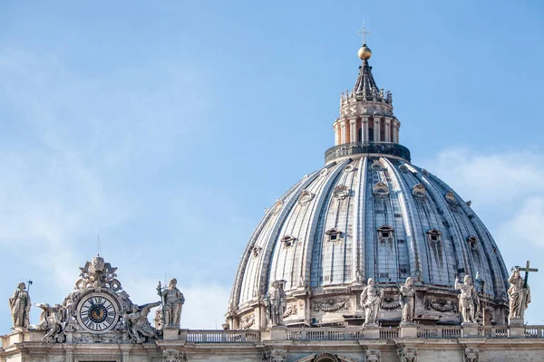 Rom Italien Januari 2016 Arkitektonisk Närbild Sankt Peterskyrkan Vatikanstaten Rom — Stockfoto