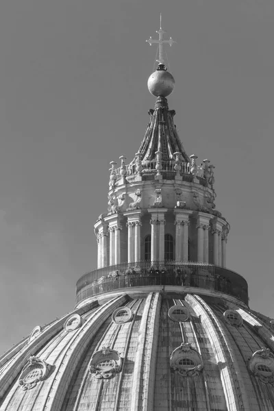 Rome Italie Janvier 2016 Fermeture Architecturale Dôme Basilique Saint Pierre — Photo