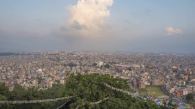Sunset 'te Katmandu Panorama. Nepal