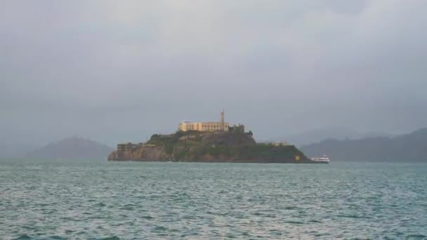 Alcatraz Adası. San Francisco, California, Usa — Stok video
