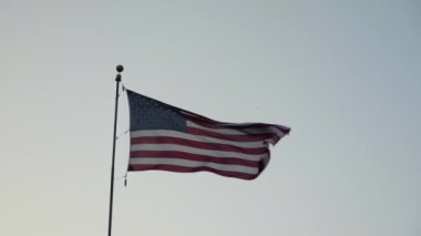 Amerikan Bayrağı. Yavaş Hareket