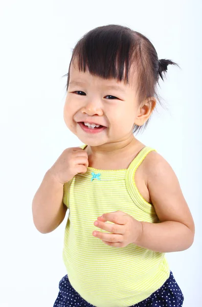 Portrait de petit bébé asiatique mignon . — Photo