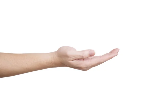 Gesturing Hand Isolated White Background — Stock Photo, Image