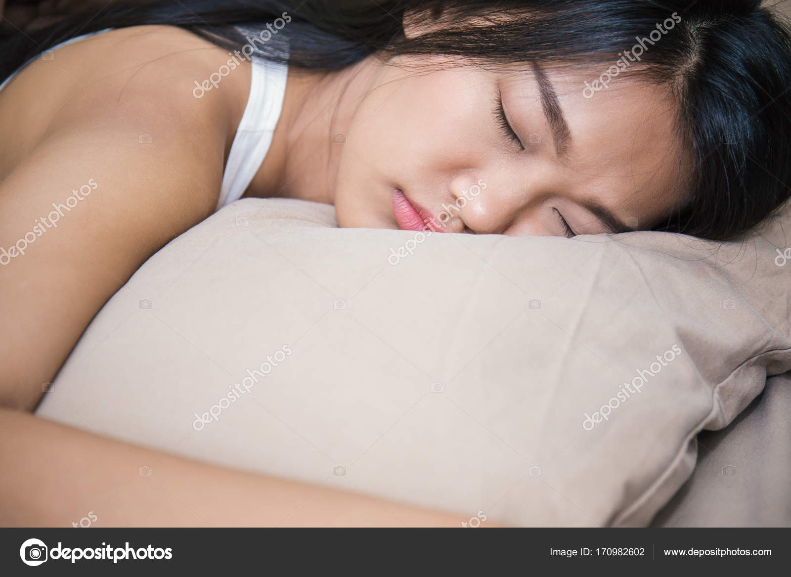 Young Sleeping Asian