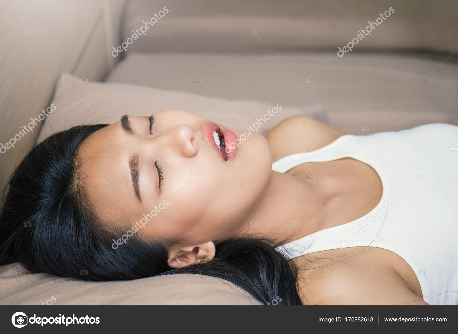 Young Sleeping Asian