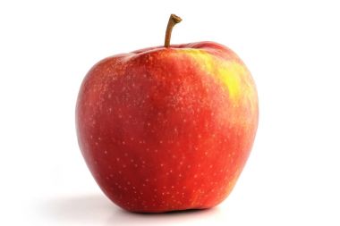 Taze kırmızı appleon beyaz arka plan izole