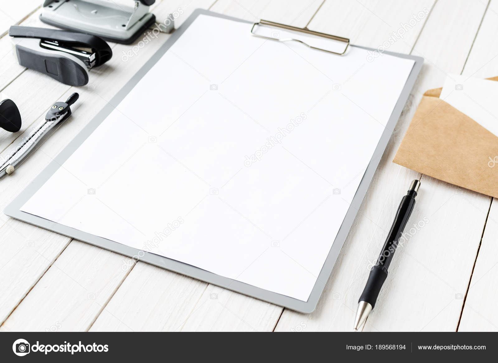Download Stationary Mock Up On White Table Stock Photo C Shtak3t 189568194 Yellowimages Mockups