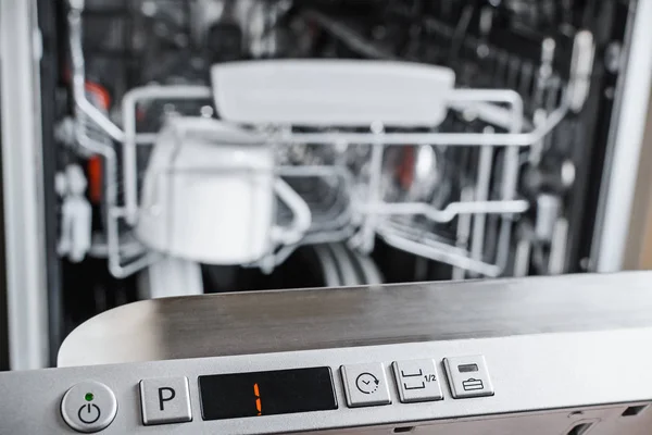 Панель керування посудомийної машини — стокове фото