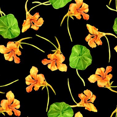 Sulu Boya çizim çiçek ile Seamless Modeli