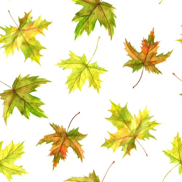 Nahtlose Patttern mit Blättern — Stockfoto