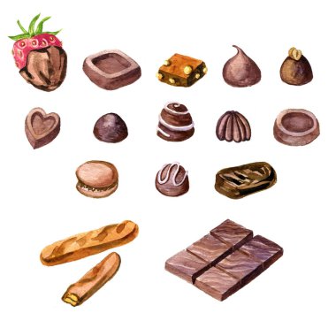 suluboya çikolata şekerleme