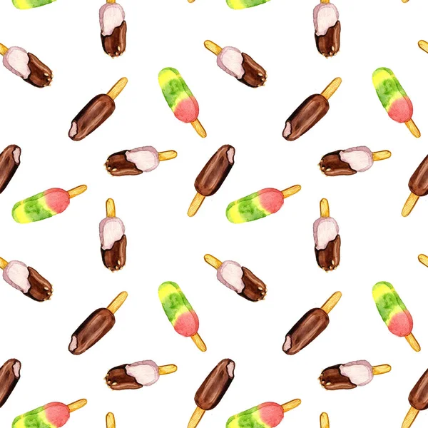 Suluboya dondurma ile Seamless Modeli