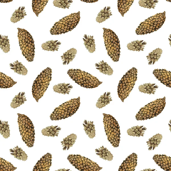 Seamless pattern with nature objects — Stock Photo, Image