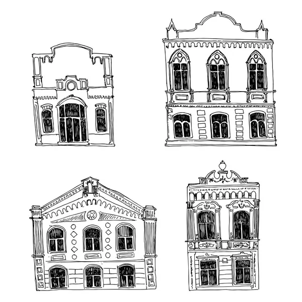 vektör set farklı evlerin