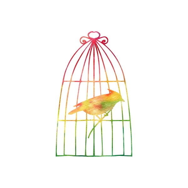 Goldfinch en una jaula —  Fotos de Stock