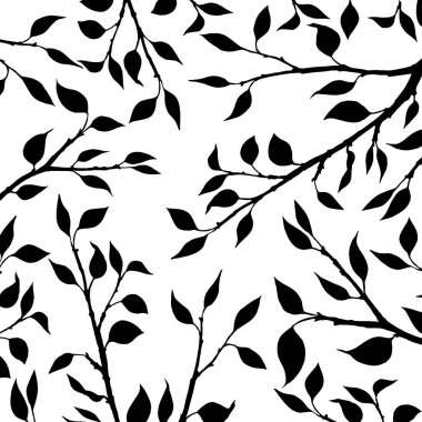 Yapraklı ağaç dalları