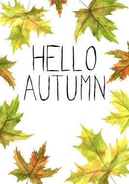 Sonbahar yapraklı arkaplan