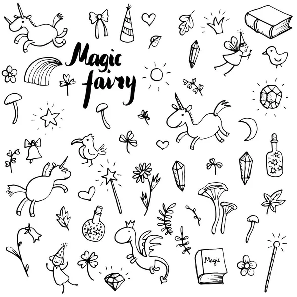 Magic doodle set — Stock Vector