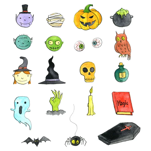 Halloween doodle set — Stock Photo, Image