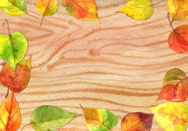 Sulu Boya ahşap doku