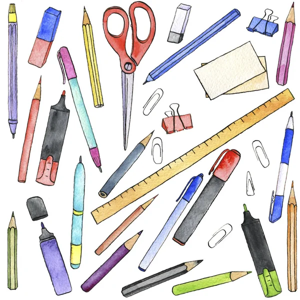 Stationery, art materials — Stock Photo, Image